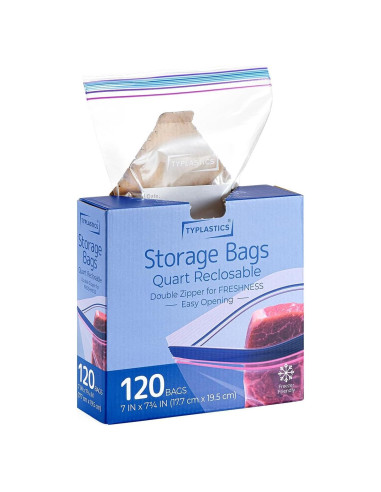 Bolsas de Almacenamiento de Alimentos TYPLASTICS 120 Quart Reutilizables