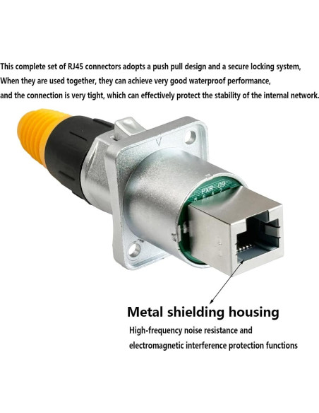 Conector RJ45 Impermeable Blindado PENGLIN CAT6/5E/5 - 2 Juegos Conector RJ45 Impermeable Blindado PENGLIN CAT6/5E/5 - 2 Juegos