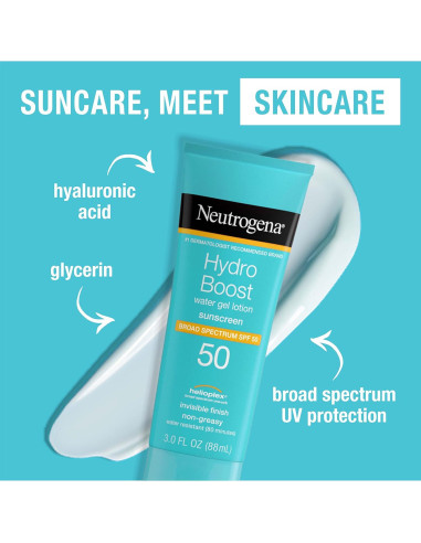 Protector Solar Neutrogena Hydro Boost SPF 50 Gel 3-Pack