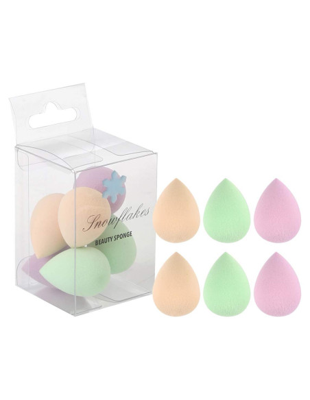 Set de Esponjas de Maquillaje Mini QZBM 6 Pcs Libre de Látex Set de Esponjas de Maquillaje Mini QZBM 6 Pcs Libre de Látex