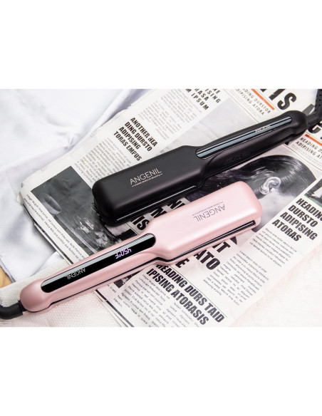 Plancha de Pelo ANGENIL 1.6" Cerámica Turmalina 2 en 1 Plancha de Pelo ANGENIL 1.6" Cerámica Turmalina 2 en 1