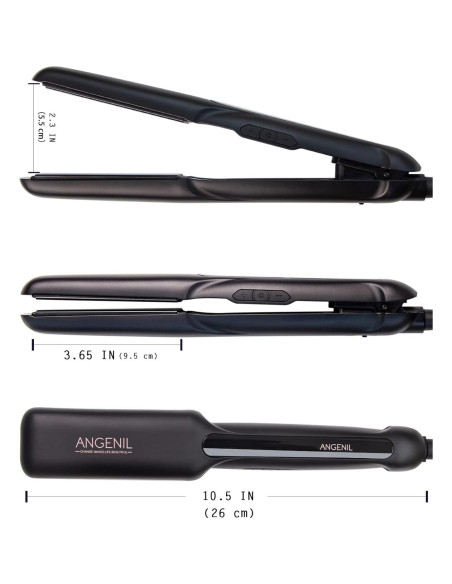 Plancha de Pelo ANGENIL 1.6" Cerámica Turmalina 2 en 1 Plancha de Pelo ANGENIL 1.6" Cerámica Turmalina 2 en 1