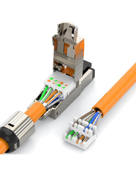 Conectores RJ45 Cat8 blindados Davonpha - Paquete de 6 Conectores RJ45 Cat8 blindados Davonpha - Paquete de 6