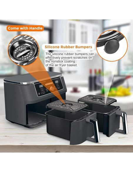 Sartén para Freír al Aire Ninja Foodi 6QT 8QT Acero Inoxidable Sartén para Freír al Aire Ninja Foodi 6QT 8QT Acero Inoxidable
