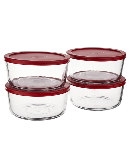 Contenedores de Almacenamiento de Alimentos Vidrio 7 Tazas Anchor Hocking Contenedores de Almacenamiento de Alimentos Vidrio 7 Tazas Anchor Hocking