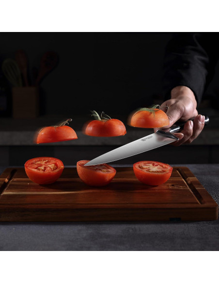 Juego de cuchillos de cocina PAUDIN 3 piezas acero inoxidable Juego de cuchillos de cocina PAUDIN 3 piezas acero inoxidable