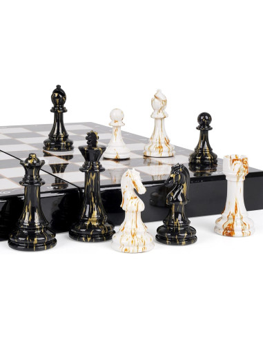 Juego de Ajedrez Plegable Kvintes 38.1cm con Piezas de Acrílico