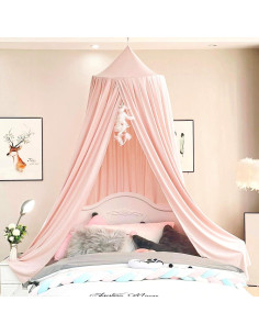 Dosel Extra Grande Rosa Coral para Niños - Bloqueo de Luz 2