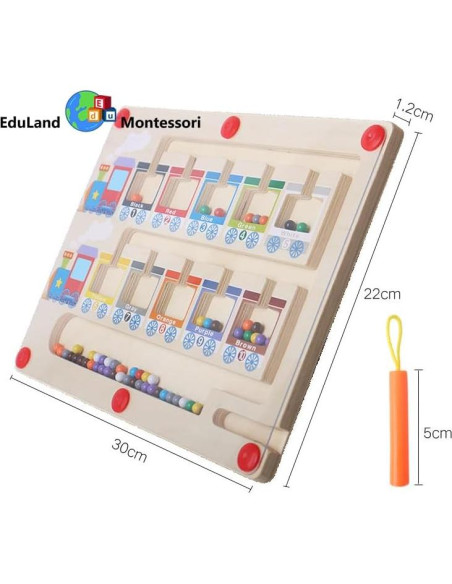 Laberinto Magnético de Bolas EduLand Montessori 3-7 Años Laberinto Magnético de Bolas EduLand Montessori 3-7 Años