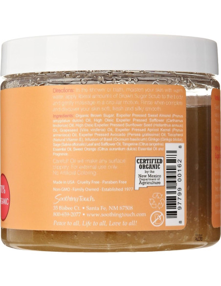 Exfoliante de Azúcar Moreno Soothing Touch 453g Naranja Vainilla Exfoliante de Azúcar Moreno Soothing Touch 453g Naranja Vainilla