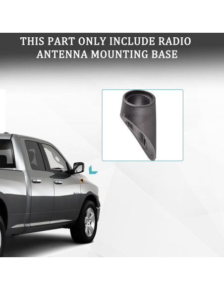 Base de Antena Unikpas Compatible Dodge Ram 2002-2010 Base de Antena Unikpas Compatible Dodge Ram 2002-2010