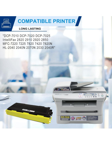 Cartucho de Tóner Negro TN350 Compatible Brother - 2600 Páginas