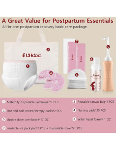 Kit Postparto UHdod: Ropa Interior, Almohadillas y Espuma 2