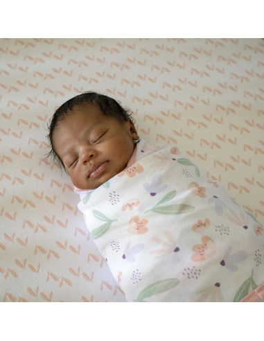 Conjunto de Envoltura Ajustable Ingenuity 2 Swaddles Floral