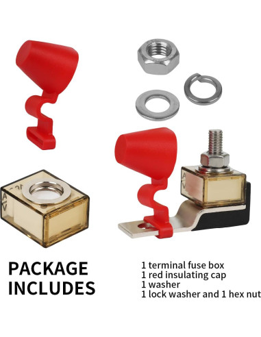 Soporte de Fusible de Batería JXJXQU 200A Impermeable