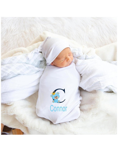 Set de Cepillo y Peine Personalizado Osito Príncipe Bebé