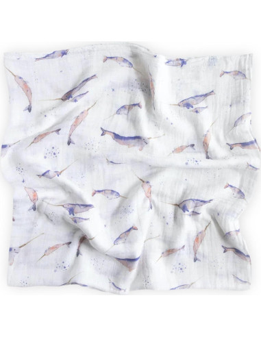 Manta de Bebé Swaddle Little Unicorn Algodón 100% Narval