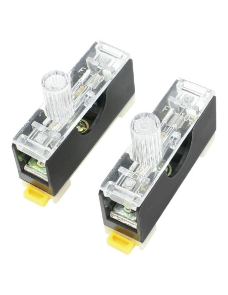 Base de Portafusible FS-10 uxcell 250V 10A 1 Polo 6x30mm Base de Portafusible FS-10 uxcell 250V 10A 1 Polo 6x30mm