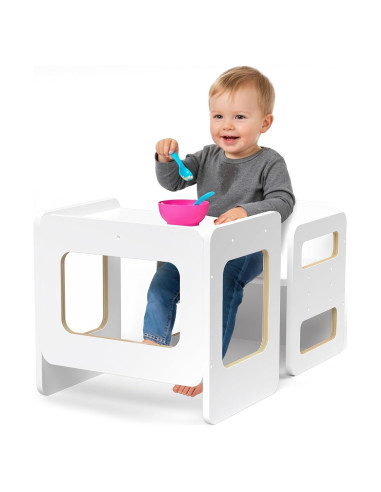 Conjunto Mesa y Silla Montessori Tilhumt para Niños 1-3 Años