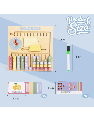 Juego Educativo de Hechizos de Madera WOODENFUN para Niños 3+