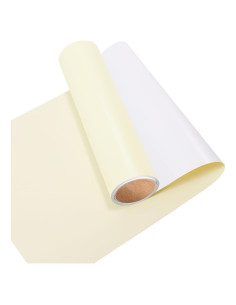 Vinilo Adhesivo Permanente AHIJOY 30.48cm x 2.44m Mate Blanco Marfil