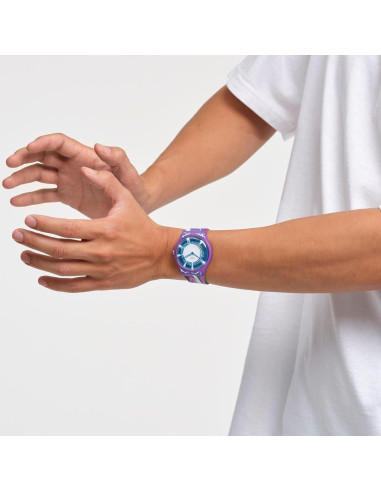 Reloj de Cuarzo Swatch New Gent Gohan X 41mm Violeta