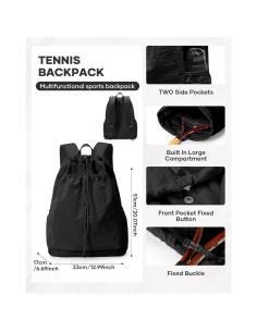 Bolsa de Raqueta de Tenis WEPLAN Impermeable 28L Unisex 2