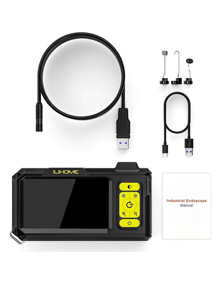 Cámara de Borescopio ILIHOME HD 1080P 4.3" IP67 5m Cámara de Borescopio ILIHOME HD 1080P 4.3" IP67 5m