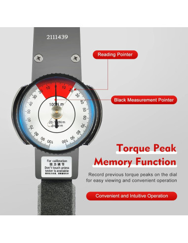 Llave de Torque Digital CHALIGHT 0-100 Nm 1/2" Drive