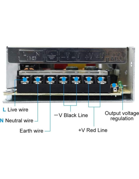 Fuente de Alimentación 24V 10A 240W inShareplus Regulada Fuente de Alimentación 24V 10A 240W inShareplus Regulada