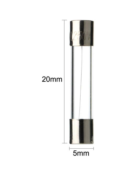 Kit de Soporte de Fusible AGC 5x20mm + 150 Fusibles Vidrio Kit de Soporte de Fusible AGC 5x20mm + 150 Fusibles Vidrio