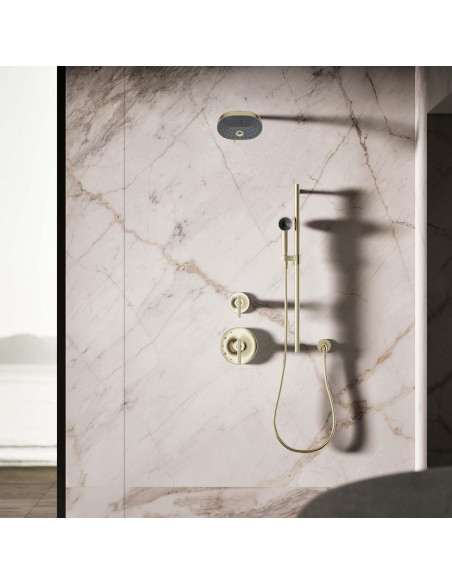 Ducha Manual KOHLER Statement 1F Oro Francés Minimalista Ducha Manual KOHLER Statement 1F Oro Francés Minimalista
