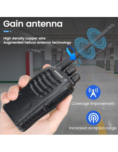Walkie Talkies BAOFENG BF888S 2 Paquete Largo Alcance 4.8 km