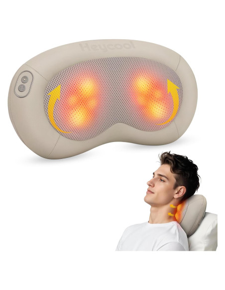 Masajeador de Espalda y Cuello Shiatsu Heycool HY-618 con Calor Masajeador de Espalda y Cuello Shiatsu Heycool HY-618 con Calor