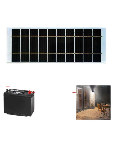 Placa Solar Luz Calle TEJEPAWRIP 6V 3W Célula Monocristalina