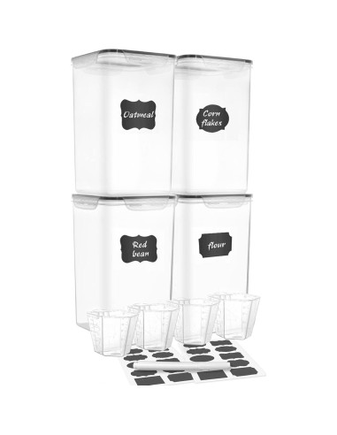 Contenedores de Almacenamiento Herméticos M MCIRCO 6.5L - Juego de 4