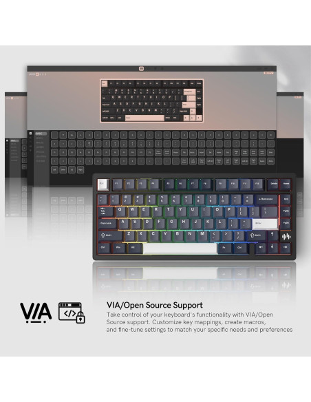 Teclado Gaming Inalámbrico Womier RD75 Pro 75% Aluminio RGB Teclado Gaming Inalámbrico Womier RD75 Pro 75% Aluminio RGB