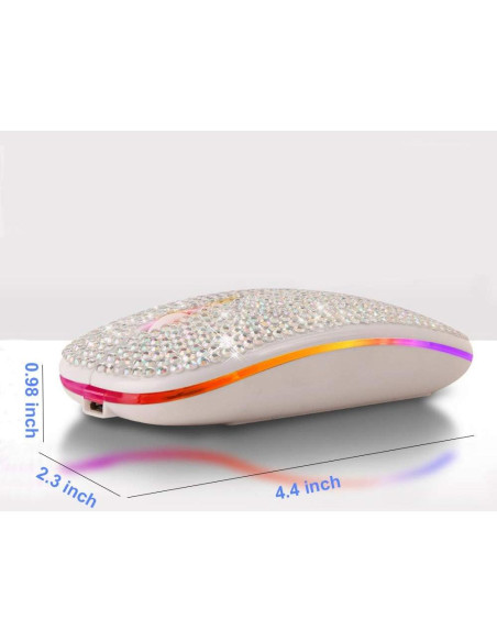 Ratón Inalámbrico Bluetooth Attoe AUB08S391WXL Blanco Recargable Ratón Inalámbrico Bluetooth Attoe AUB08S391WXL Blanco Recargable