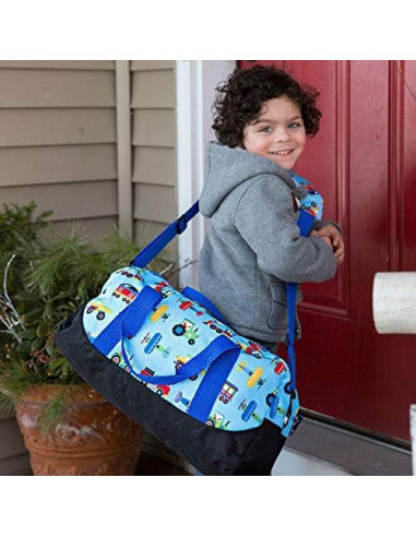 Bolsa de viaje Wildkin para niños 45.72x22.86cm Trenes Aviones Camiones