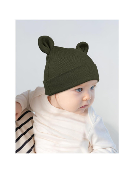 Gorros de Algodón para Bebés ZURLEFY Unisex con Oídos de Oso Gorros de Algodón para Bebés ZURLEFY Unisex con Oídos de Oso