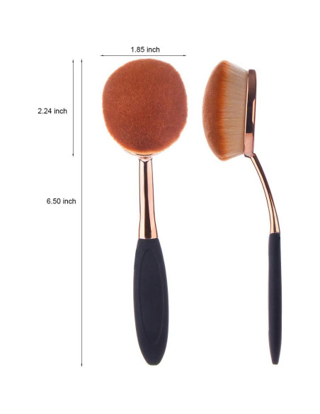 Brocha de Fundación Yoseng 3 en 1 con Funda y Limpiador Brocha de Fundación Yoseng 3 en 1 con Funda y Limpiador