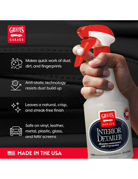 Limpiador de interiores Griot's Garage 650ml para automóviles Limpiador de interiores Griot's Garage 650ml para automóviles