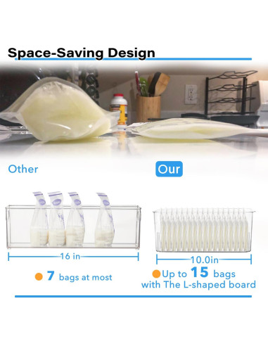 Contenedor de Almacenamiento de Leche Materna Ugotfeels 6 Piezas