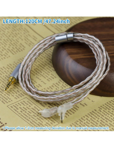 Cable de Reemplazo Mejorado OKCSC EXK 1.2M para Auriculares Sony