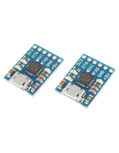 Módulo Serial CP2102 NOYITO Micro USB a TTL - Paquete de 2