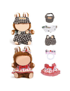 Conjunto de Ropa de Muñeca XMBYGY 2 Piezas 17cm con Sombrero