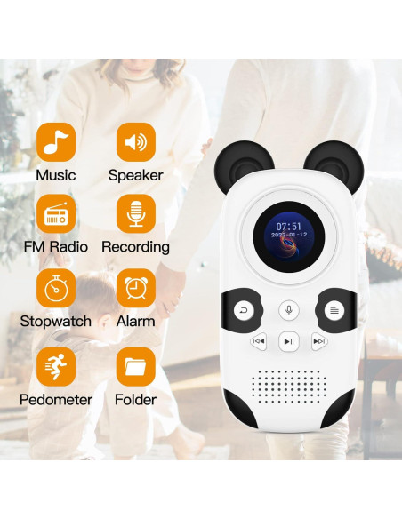 Reproductor MP3 RUIZU X31 64GB Infantil Panda Bluetooth 5.3 Reproductor MP3 RUIZU X31 64GB Infantil Panda Bluetooth 5.3