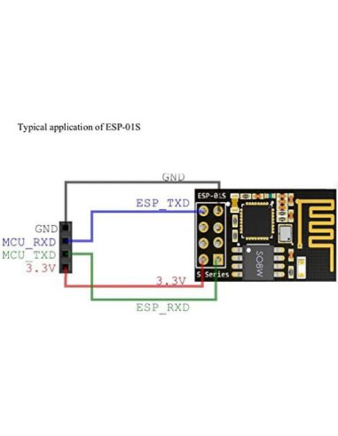 Adaptador USB a ESP8266 ESP-01S Stemedu 4MB WiFi Serial