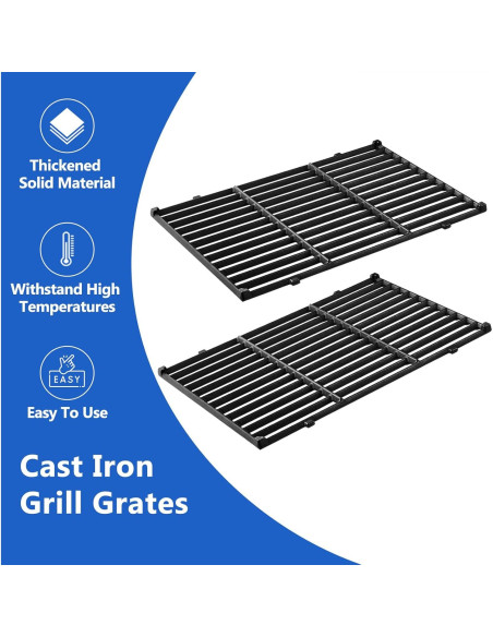 Rejillas de Parrilla de Hierro Fundido Grillflame 7638 para Weber Spirit 300 Rejillas de Parrilla de Hierro Fundido Grillflame 7638 para Weber Spirit 300