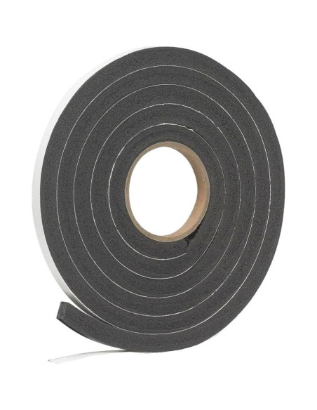 Cinta de Sellado de Espuma de Goma Negra Frost King 3m x 14mm Cinta de Sellado de Espuma de Goma Negra Frost King 3m x 14mm